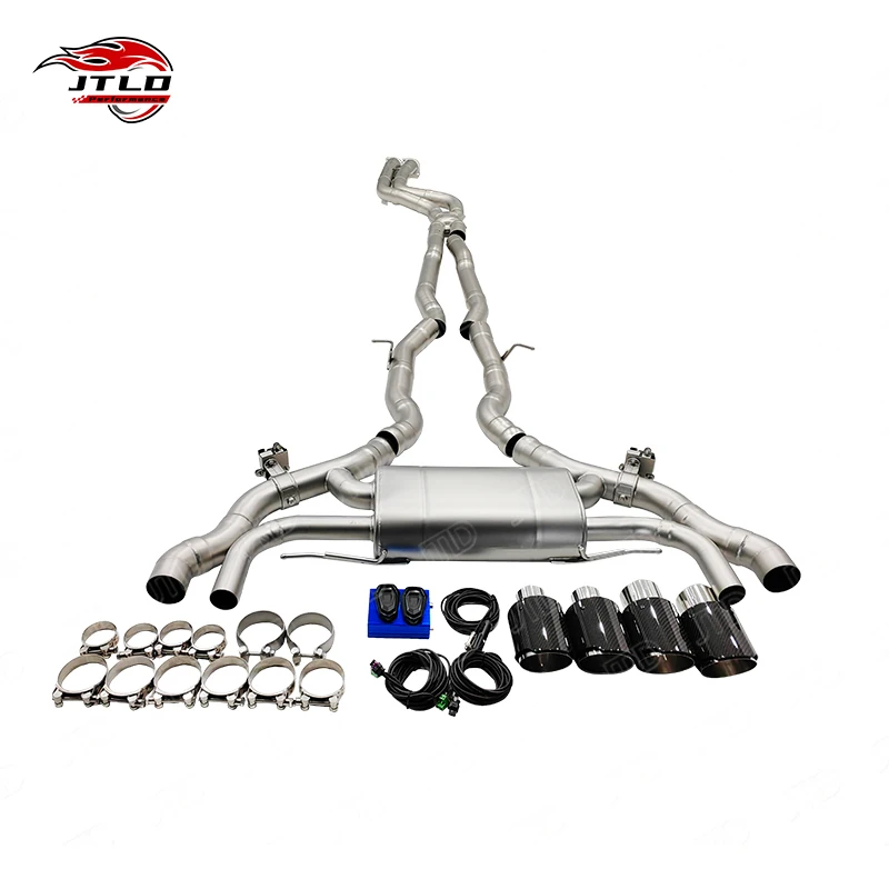 

JTLD Stainless Steel Muffler Exhaust Pipes Valved Sport Catback Systems for X3M X4M F97 F98 3.0T 2019-2023
