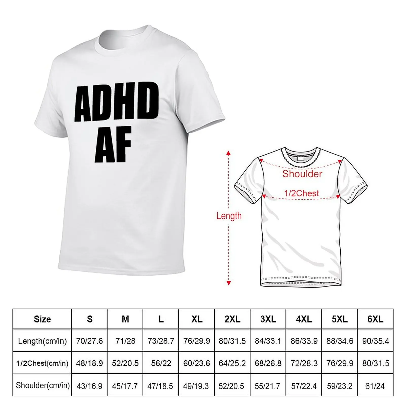 Dizzy Dyl Merch ADHD AF T-Shirt man t shirts for men casual t shirts for man graphic tees T-Shirt