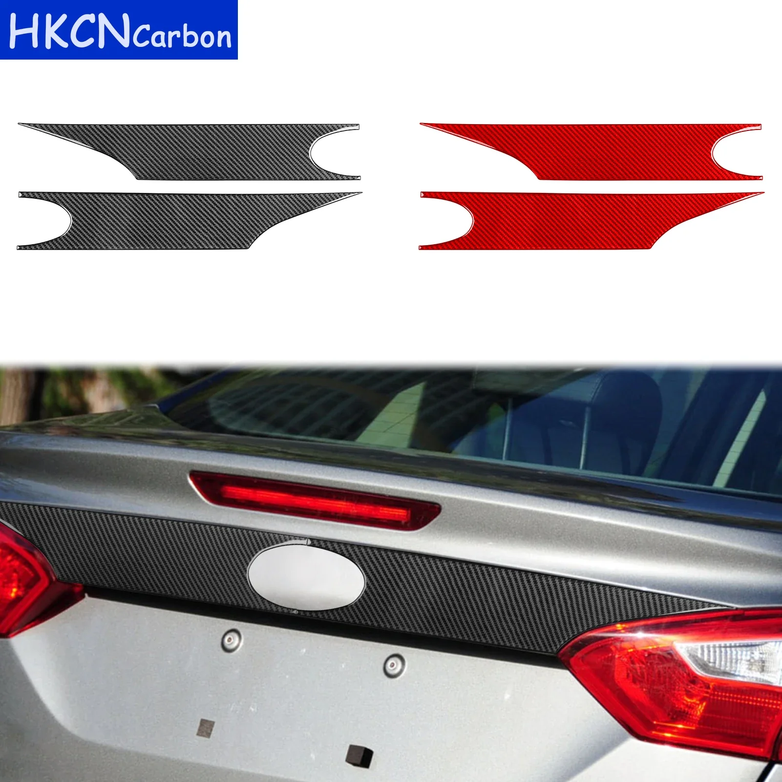 

Автомобильные аксессуары из углеродного волокна, багажник, внешняя декоративная панель, накладка, наклейка, модификация для Ford Focus 2012-2018