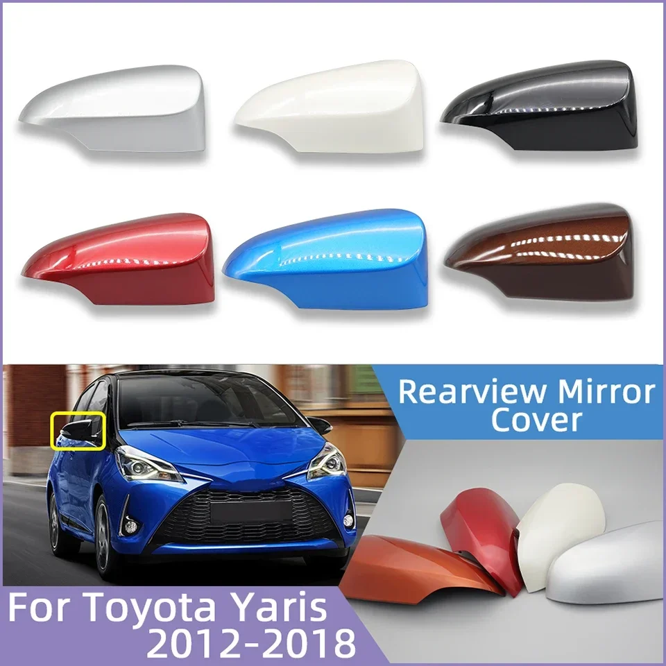 

For Toyota Yaris Hatchback 2013 2014 2015 2016 2017 2018 2019 Auto Rearview Mirror Cover Cap Door Side Mirror Housing Shell Lid