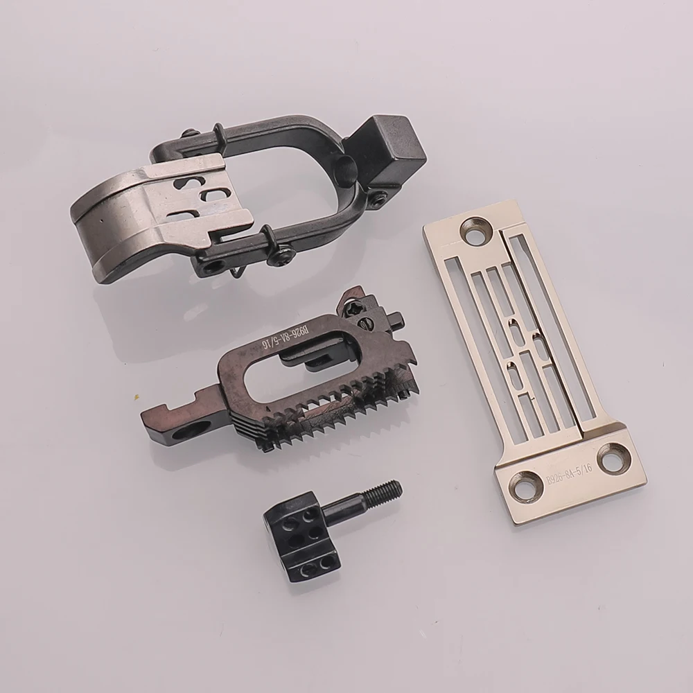 BROTHER DT6-B928 B926-6A B926-8A Gauge Set 3-Needle Double Chainstitch Crank Arm Needle Plate FeedDog Presser Foot Needle Clamp