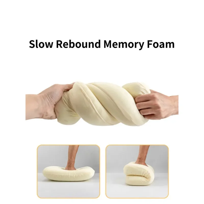 Outdoor Camping Pillow Memory Foam Travel Cervical Pillow Portable Lunch Break Pillow High Quality Slow Rebound Memory Pillow