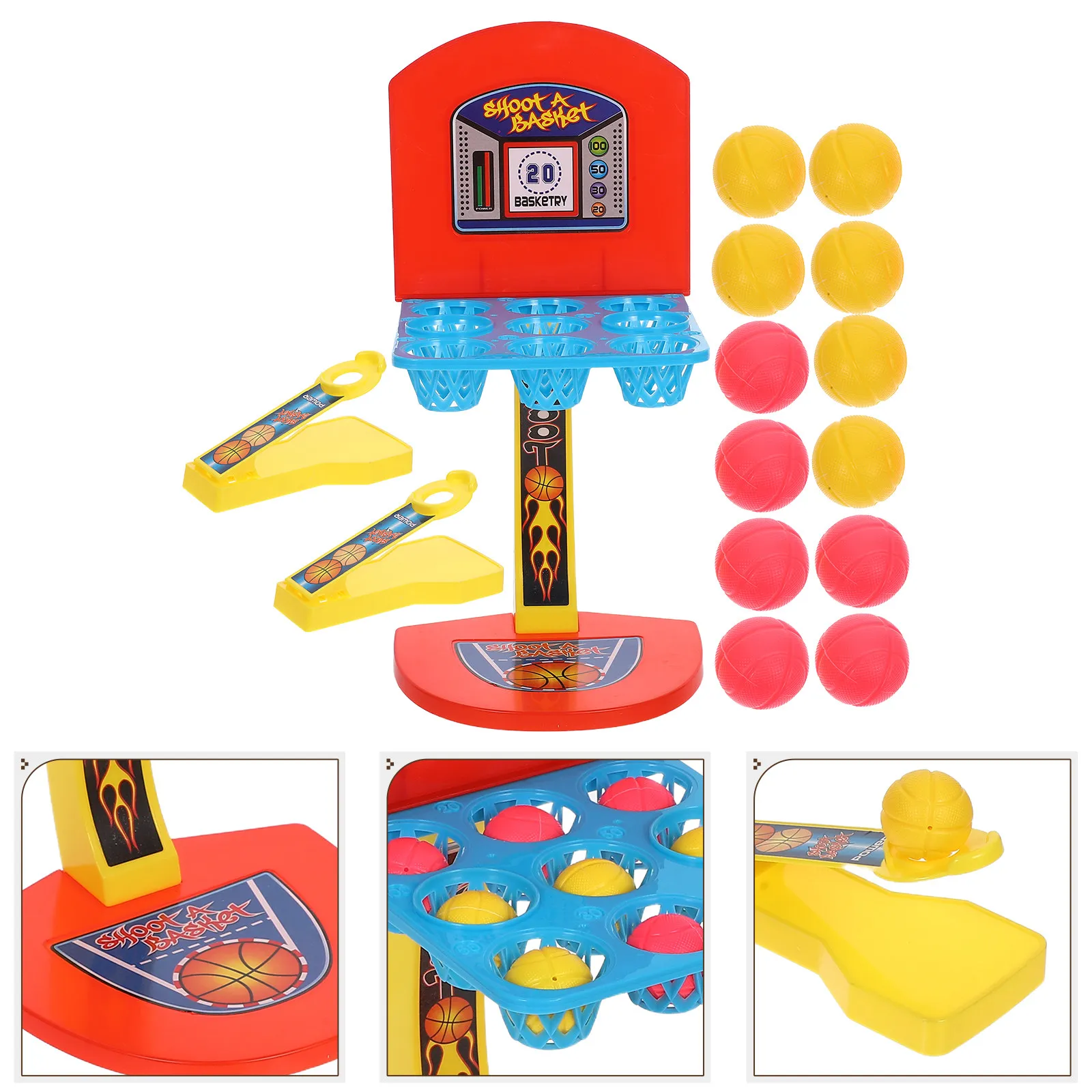 

Educational Finger Basketball Set Mini Table Basketball Game for Children Develops Cooperation Skills Visual Development Fine