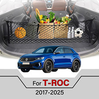 Car Cargo Net Stretchable,Car Gadgets, Adjustable Elastic Trunk Storage Net with Hook for Volkswagen T-ROC 2017-2025