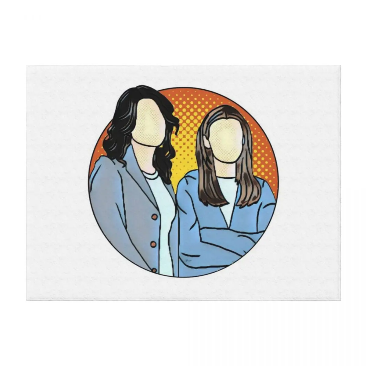

The Girls - Mother and Daughter - When You Lead I Will Follow Throw Blanket Soft christmas gifts for winter manga Blankets