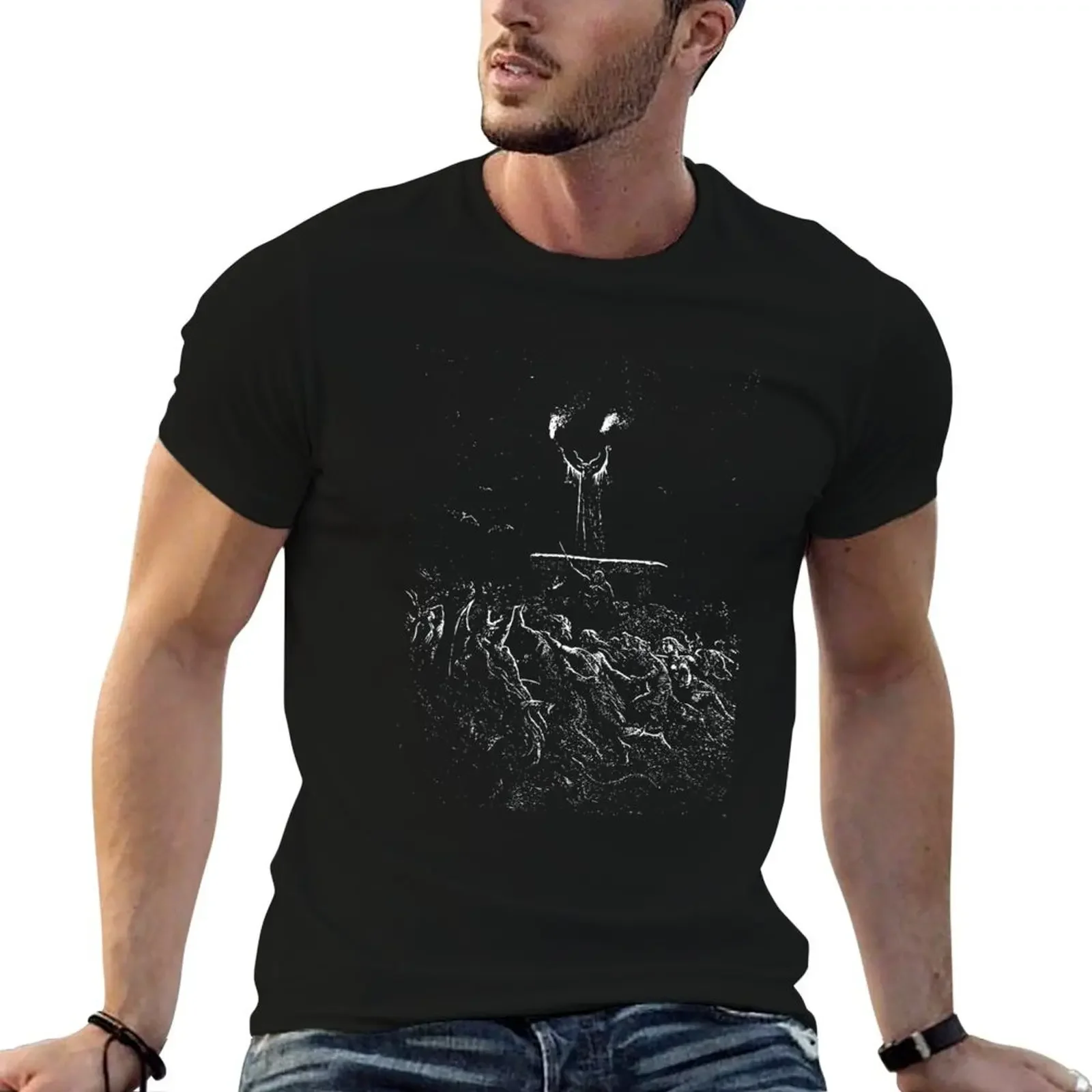 

Witches Sabbath Dance Gustave Dore Vintage Gothic Horror T-Shirt designer shirts oversized heavyweight t shirts for men