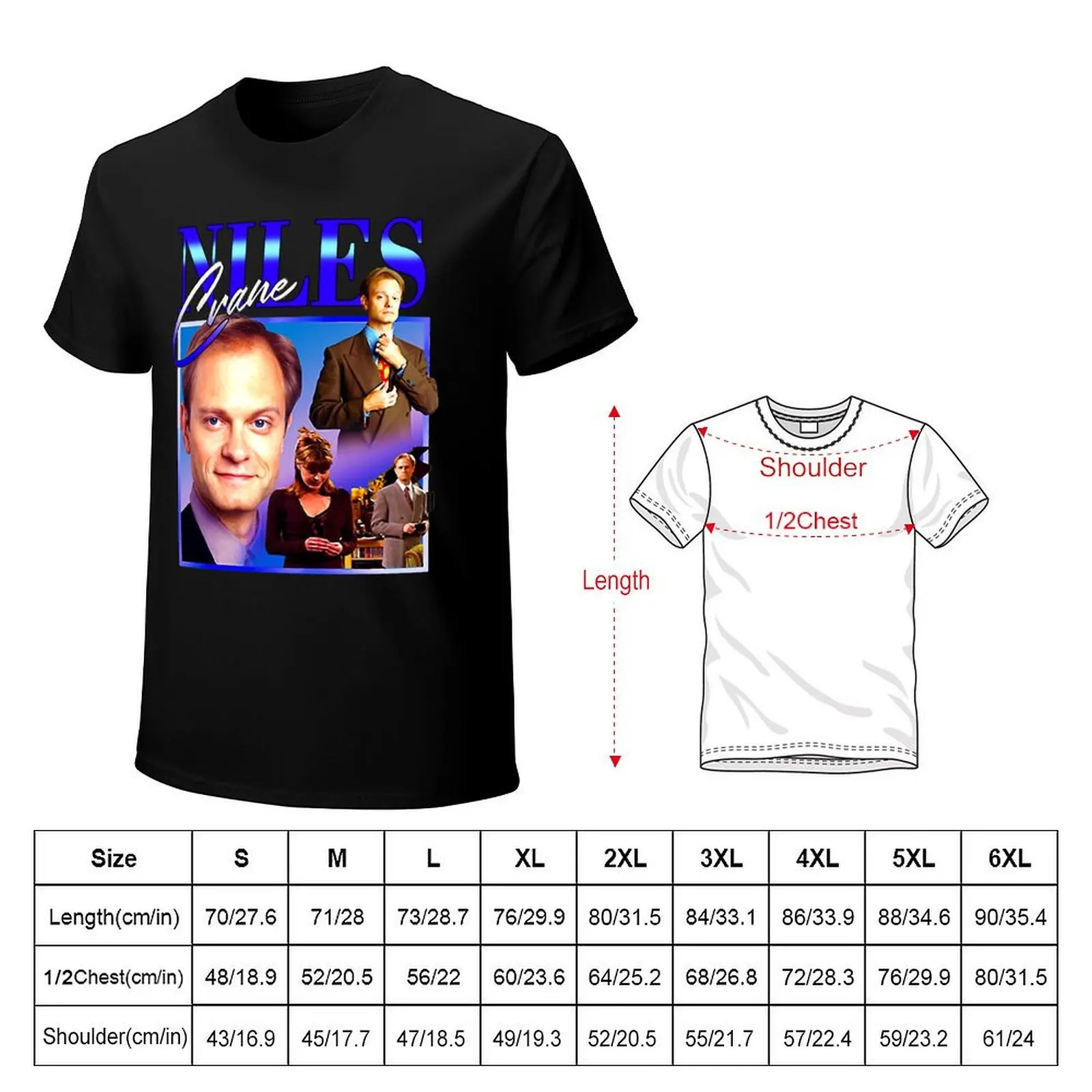 Wonderful Memory Niles Crane Homage Graphic For Fan T-Shirt Basic Short Sleeve Cotton Blend T-Shirt