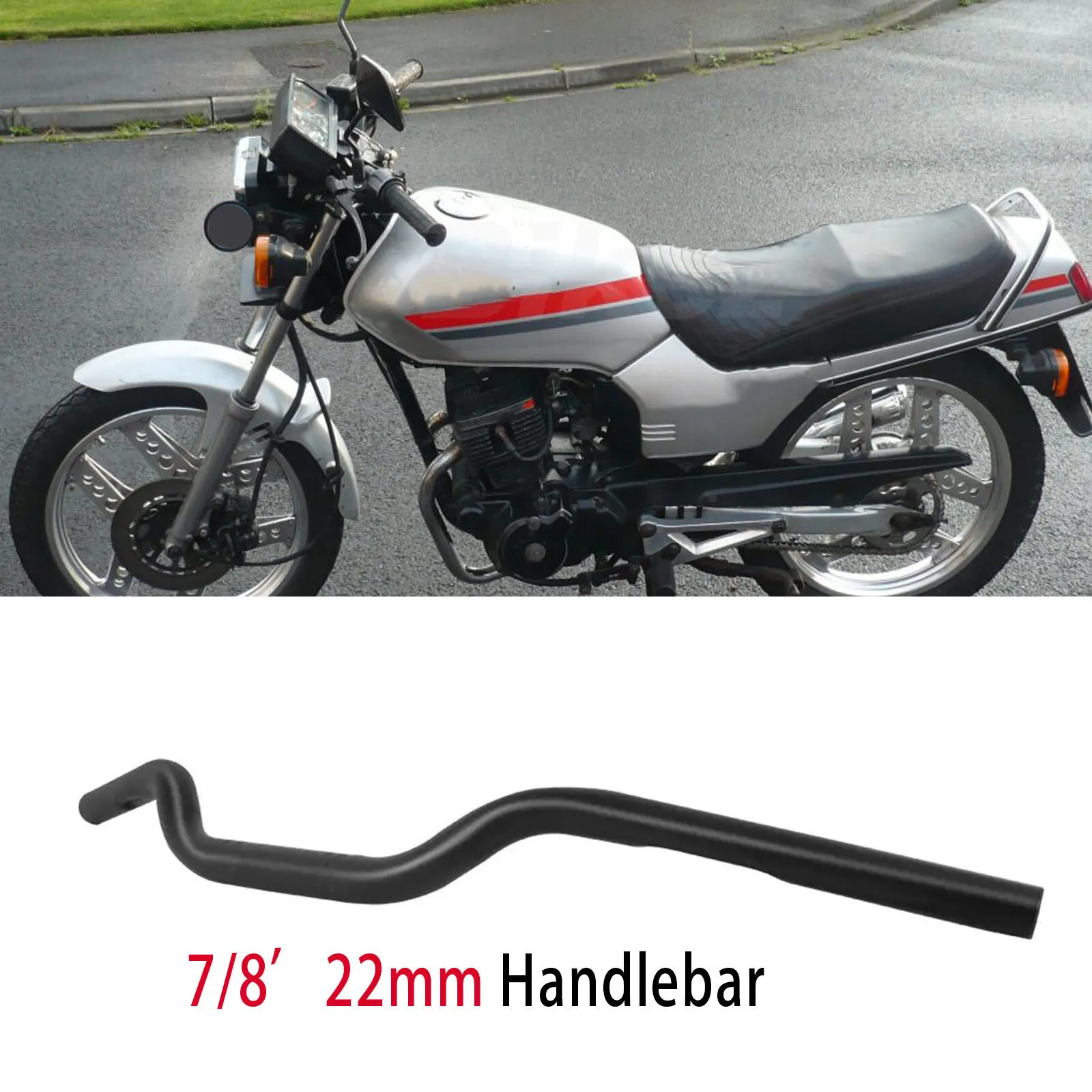 

7/8" Motorcycle Handlebars For Honda CB125F CB190R CB250 CB500F CB650R CB400F