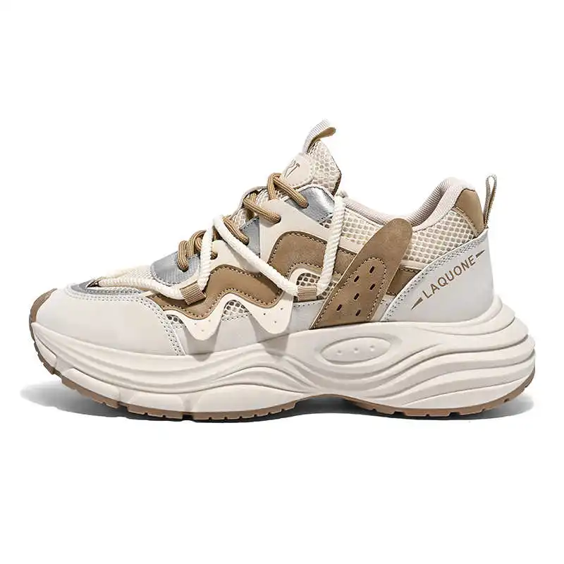 PU Leather Tied Summer Shoes Men Running Cute Footwear Men's Summer White Sneakers Sports Gym 2025new Clearance Stylish