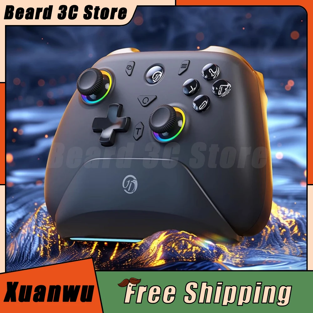 

Jemdo Xuanwu Three mode Wireless Gaming Gamepad With Charging Base Wukong 1000HZ Hall Trigger Joystick Controller Custom Switch