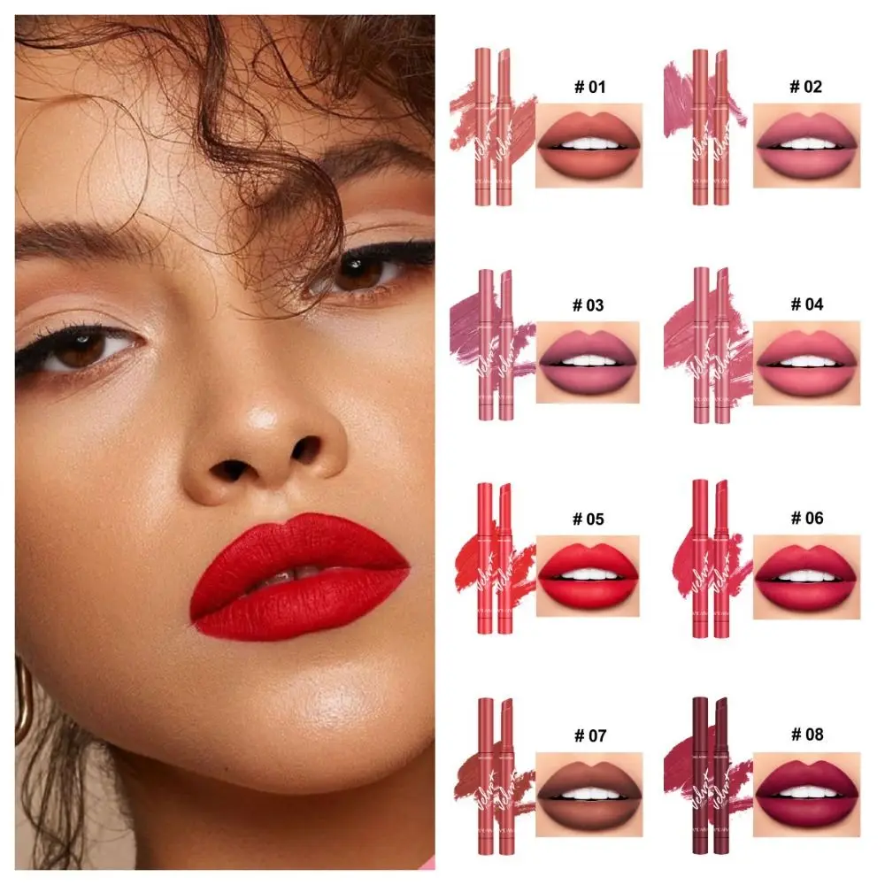 Matte Matte Lipstick Long-lasting Moisturize Multi Colors Lipstick Not Fading Lip Tint Velvet Mist Lipstick Cosmetics