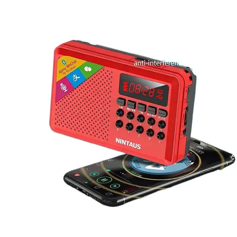 New Handheld Rechargeable Digital USB MP3 Player Portable Radio Music Player Speaker Devices Supplies With LED Display Radio