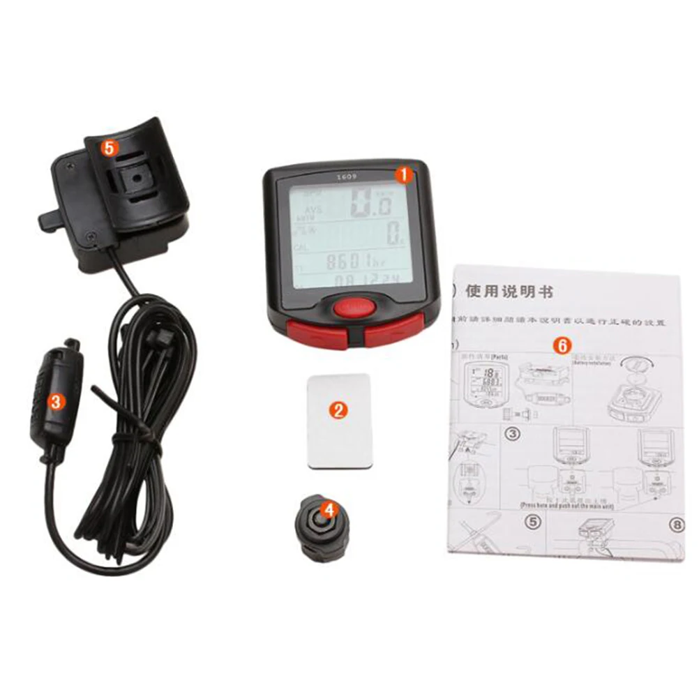 

Wireless Bike Computer Waterproof Luminous Stopwatch Speedometer Odometer Timer Night Light Function High Sensor Stability