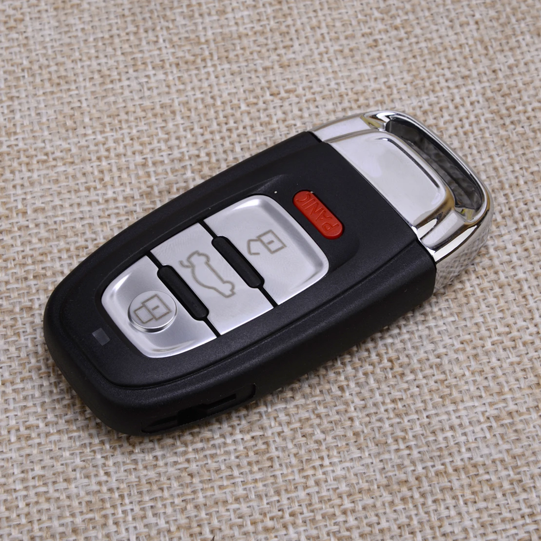Чехол для дистанционного брелока с 4 кнопками, необрезанное пустое лезвие, подходит для Audi A4 A5 Q5 2008-2016 IYZFBSB802 4G0959754 4H0959754