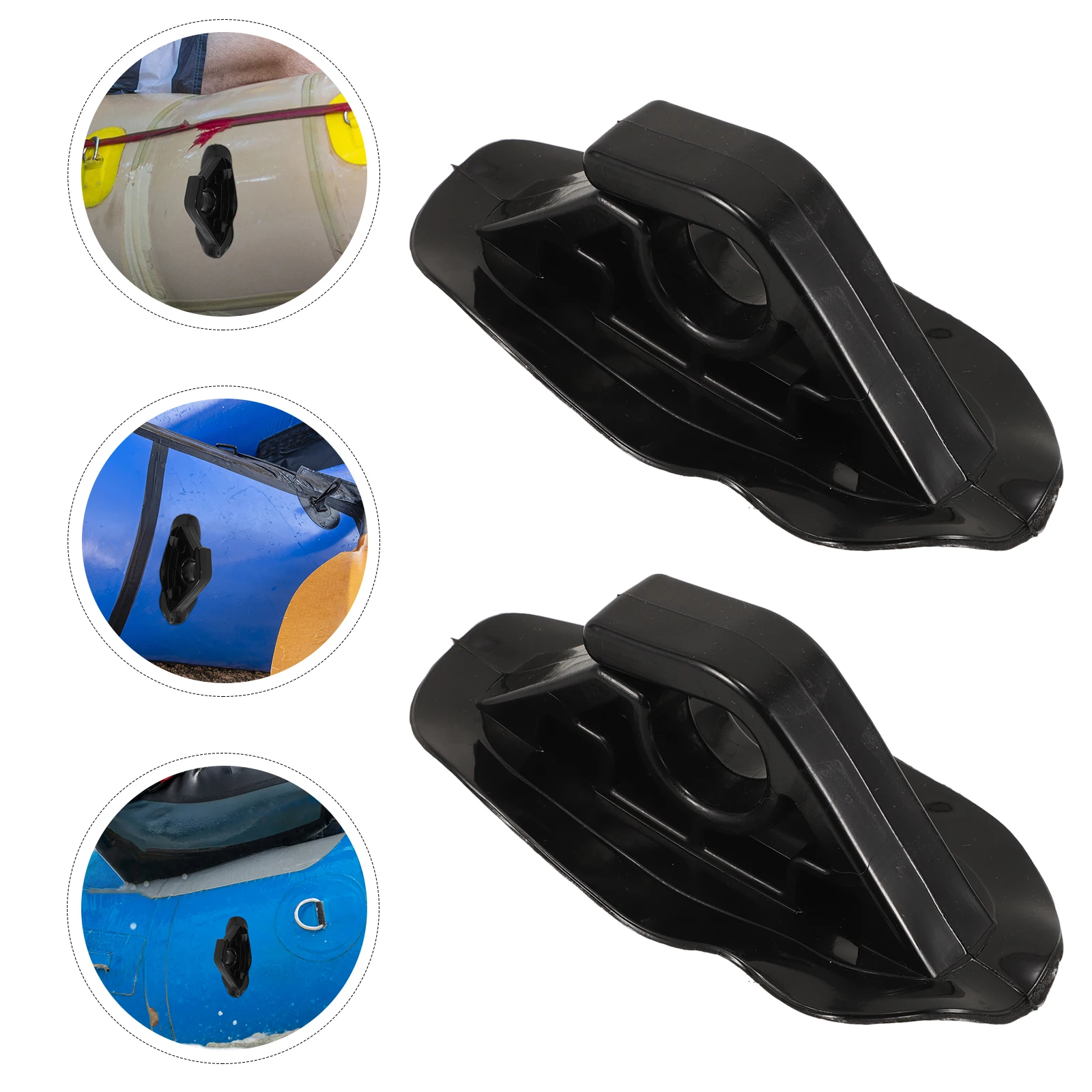 

2Pcs Durable Kayak Paddle Holder Clips Inflatable Boat Accessories Elastic Secure Fit for Canoes Rubber Boats Boat Oar Holder