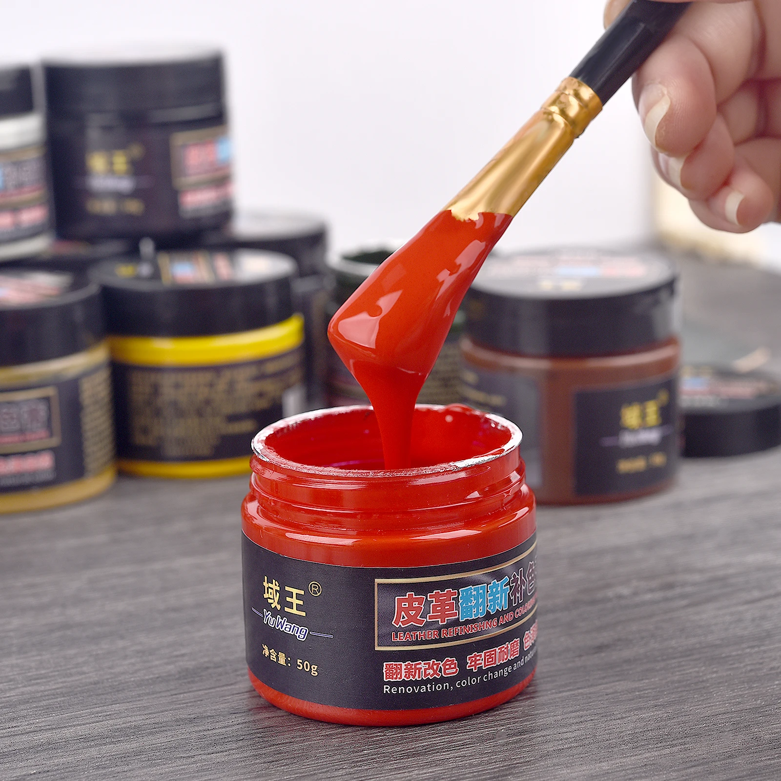 50g Leather Repair Paste Car Seat Repair Scratches Cracks Leather Renovation Complementing Cream For Shoes Bags Sofa Maintenance