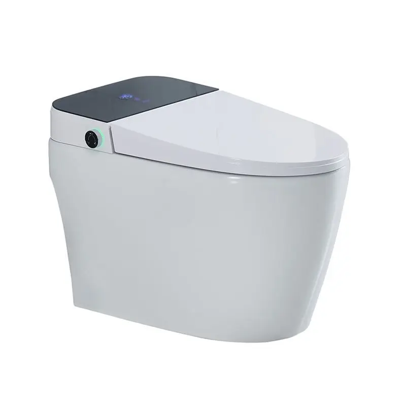 Instant automatic smart toilet integrated voice flip toilet foam shield