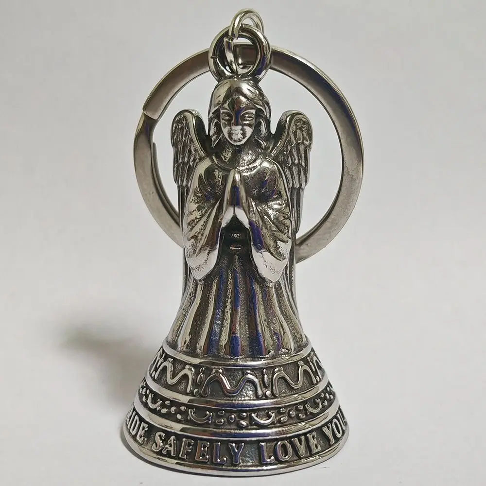 Small Size Lady Rider Motorcycle Guardian Bell Elegant Exquisite Evil Spirit Trap Bell Lightweight Pendant Biker Good Luck Charm