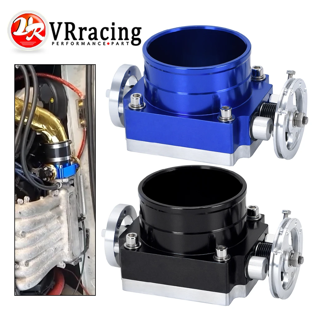 VR - 90MM Billet Aluminum Throttle Body Performance Intake Manifold High Flow Car Accessories 3.5