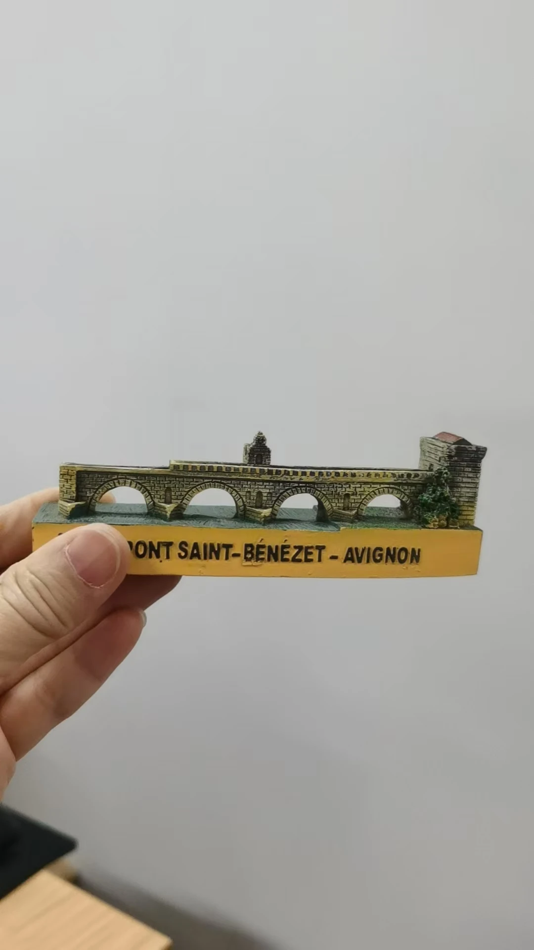 resin figure mental psychological sand table game box court therapy  building le pont saint benezet avignon