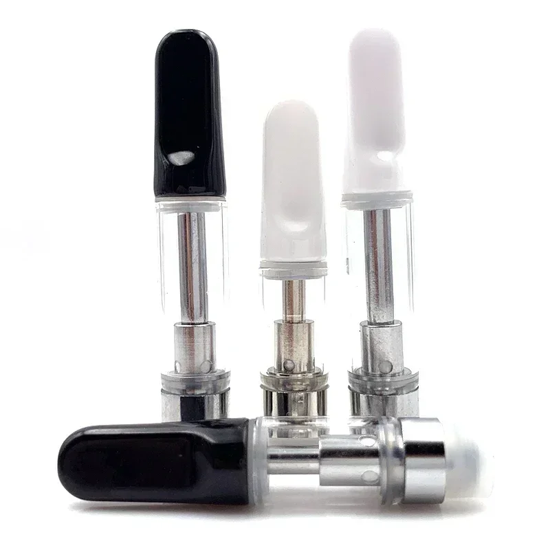 Ceramic Atomizer Tank 0.5ML 1.0ML Vape Tip 1.2ohm Oil Cartridges Coil Vaporizer Pen Cartridges