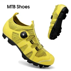 Mężczyźni MTB Cycling sneaker Shoes Breathable Cleats Road Bike Shoes Racing Speed Sneakers Women Mountain Bicycle Footwear for SPD SL