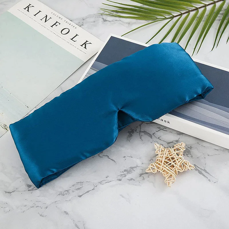 Enlarged Silk Sleeping Eye Mask Multi Color Thickened Blackout Napping Eyeshade Soft Smooth Silk Eye Patch for Men Women