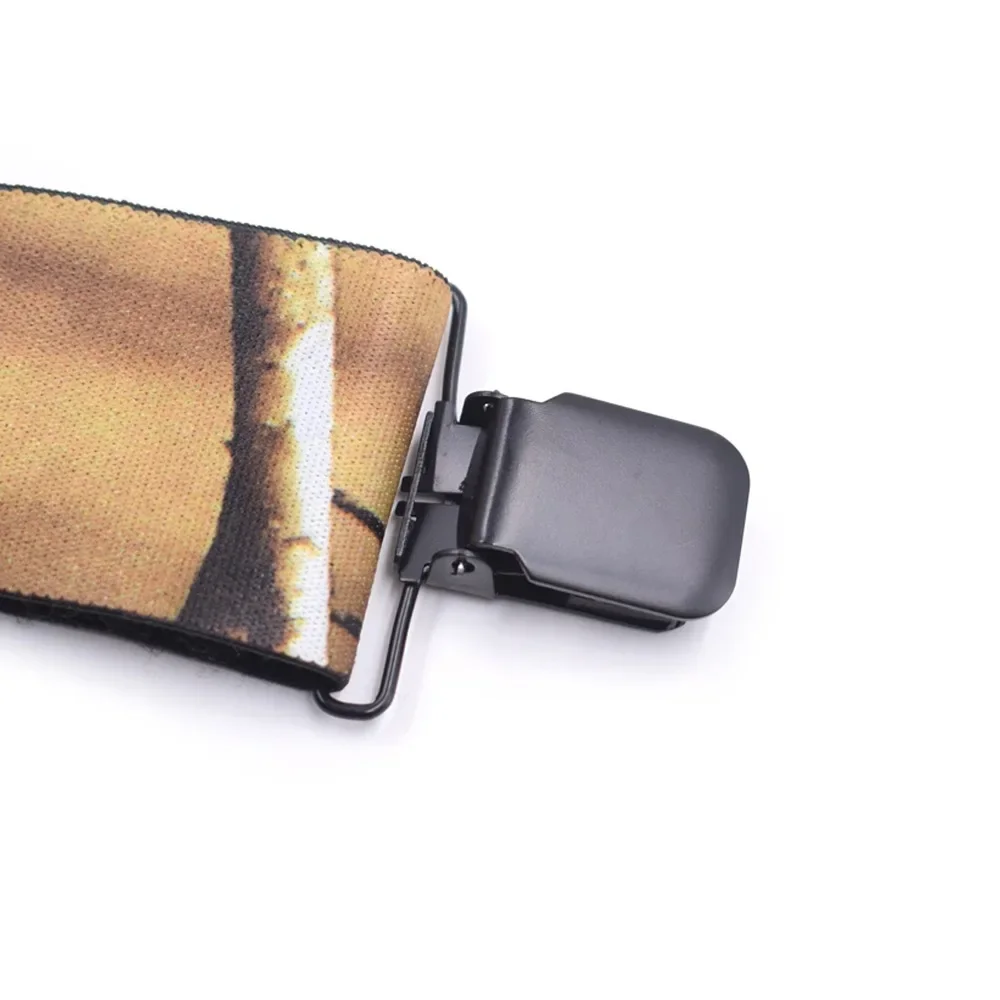 الثقيلة التمويه الحمالات للرجال العمل الصيد في الهواء الطلق 5 سنتيمتر/2 بوصة X-الظهر 4 مقاطع قوية قابل للتعديل مطاطا بنطلون الأقواس #5