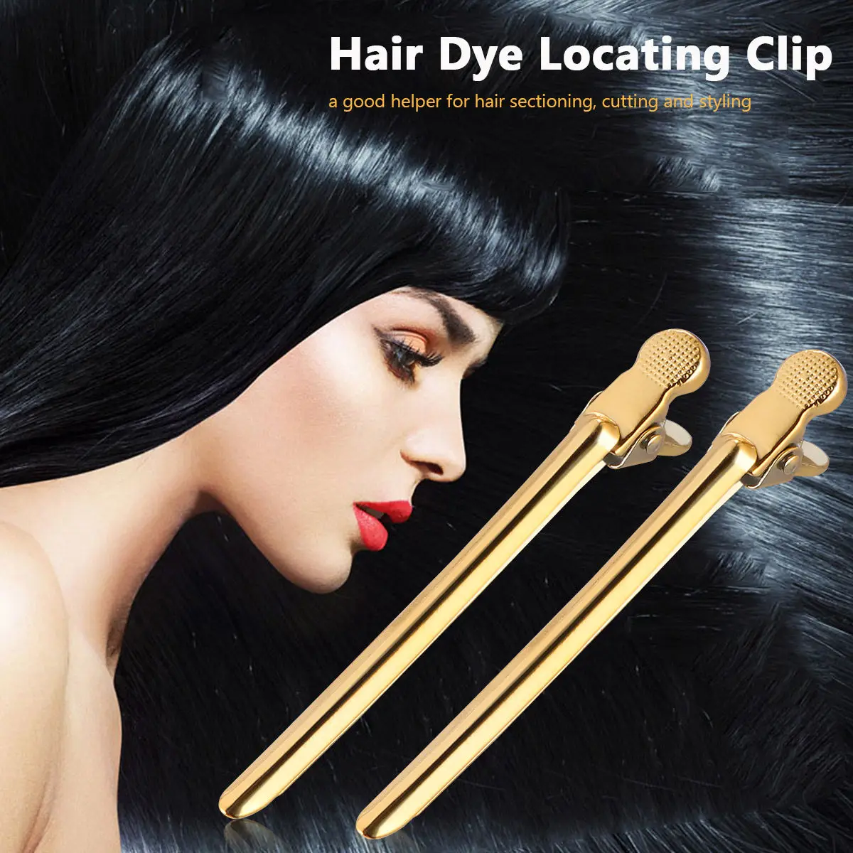 

Набор из 6 прочных металлических заколок для парикмахерских работ: яркие цвета, для завивки, окрашивания и разделения прядей