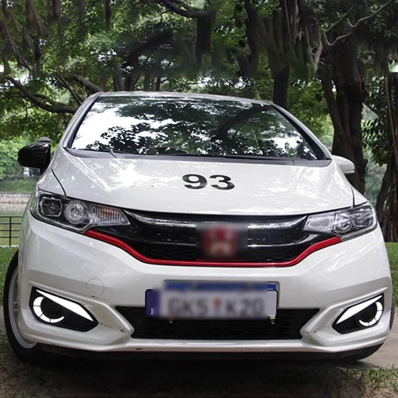TYPY LED Daytime Running Light For Honda Fit Jazz 2018-2020 Asia Car Accessories Waterproof DRL Fog Lamp Decoration 2PCS image 6
