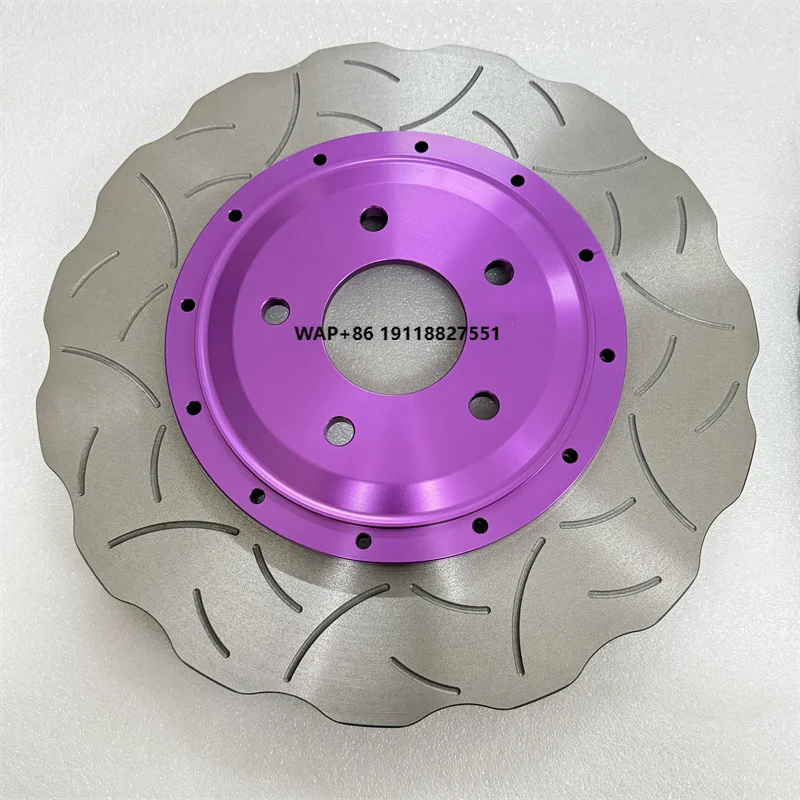 

Jekit 355x32mm 2-Piece Iron Brake Rotors Car Disc Front Disc for 370Z Akebono