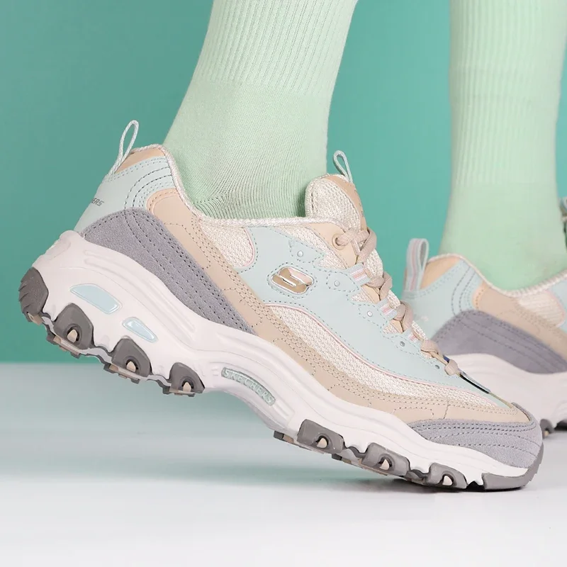 Buty damskie Skechers/Skechers z grubą podeszwą, lekkie, amortyzujące sportowe buty na co dzień