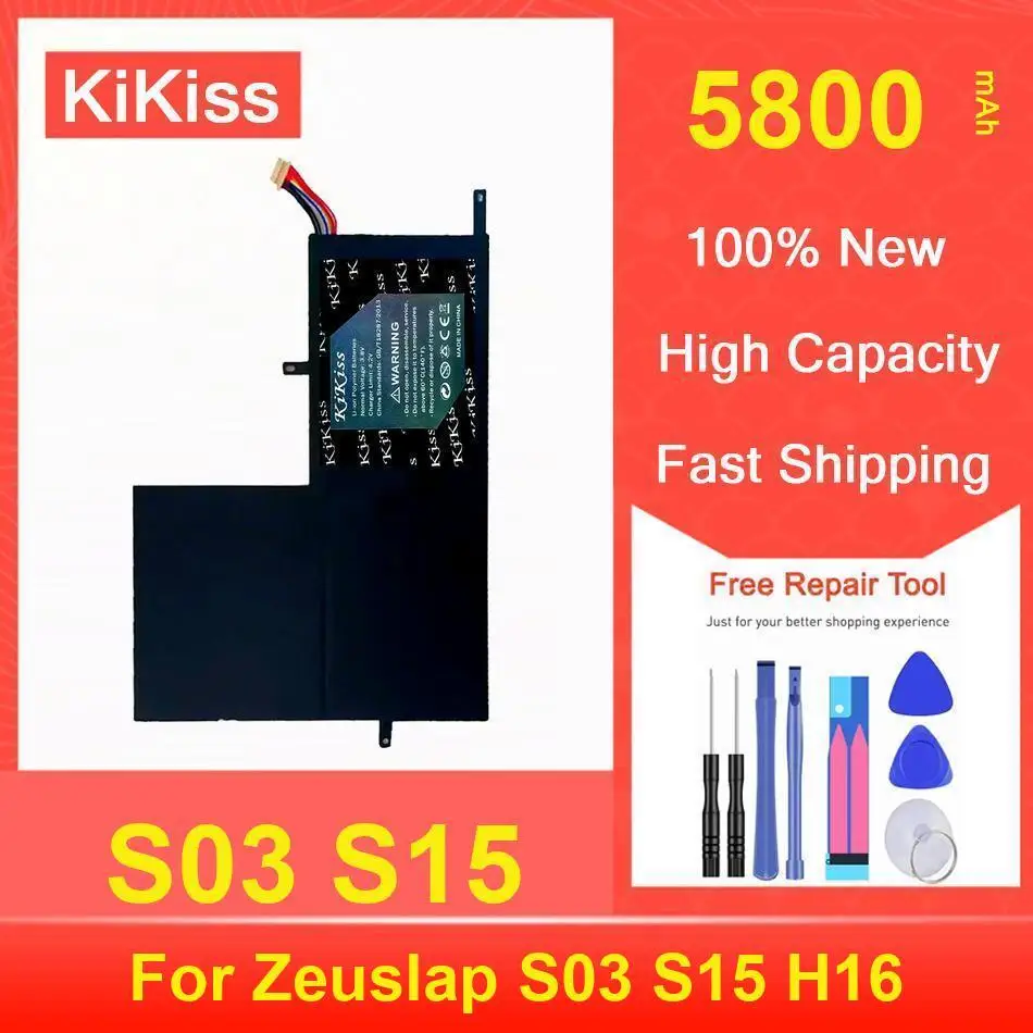 

Kikiss Battery 5800Mah S03 S15 For Zeuslap H16
