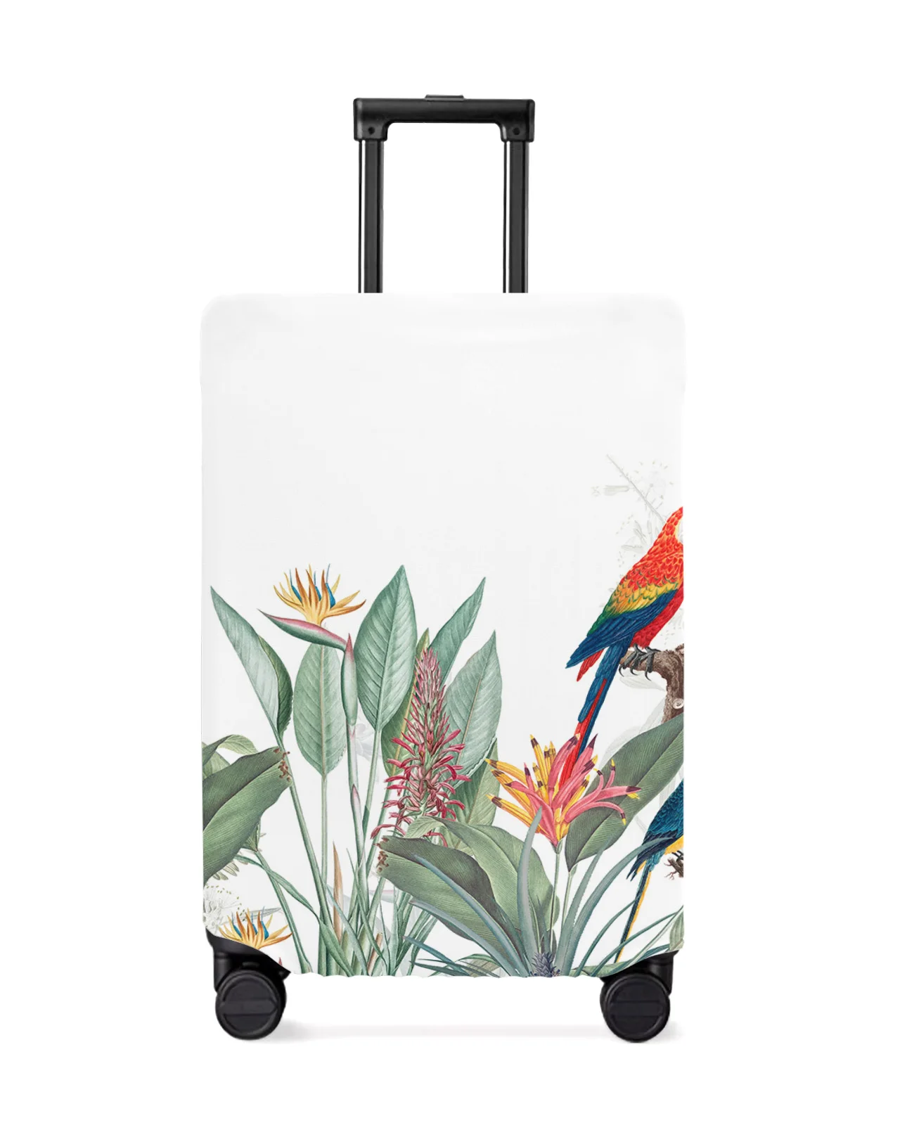 

Ins Style Tropical Plants Parrot Luggage Cover Stretch Suitcase Protector Baggage Dust Cover for 18-32 Inch Travel Suitcase Case