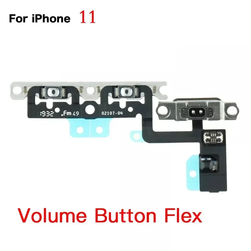 Inner Part for IPhone 11 Front Rear Camera Power Volume Button Charging Port Ear Speaker Flex Cable with Bracket Full Screws