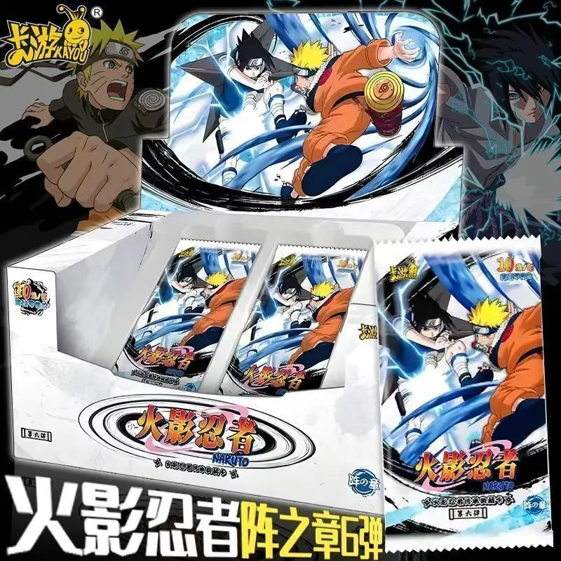 بطاقة Kayou الأصلية Naruto صندوق كامل من Pro Soldier Battle Seal مجموعة كاملة من البطاقات وحقائب البطاقات وبطاقات الرسوم المتحركة الأنيمي