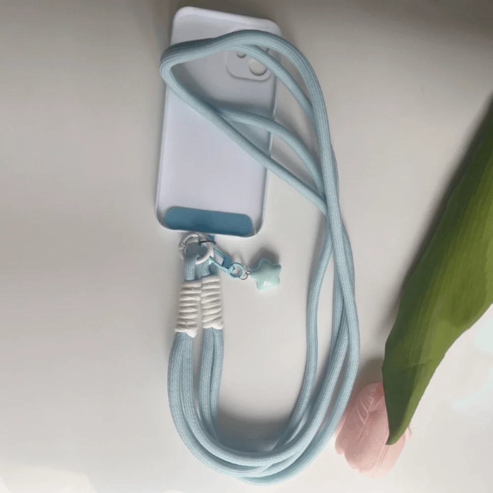 

Ремешок для мобильного телефона со звездой, подвесная веревка, съемный ремешок для телефона через плечо, длинные универсальные шейные ремни для телефона, путешествия на открытом воздухе