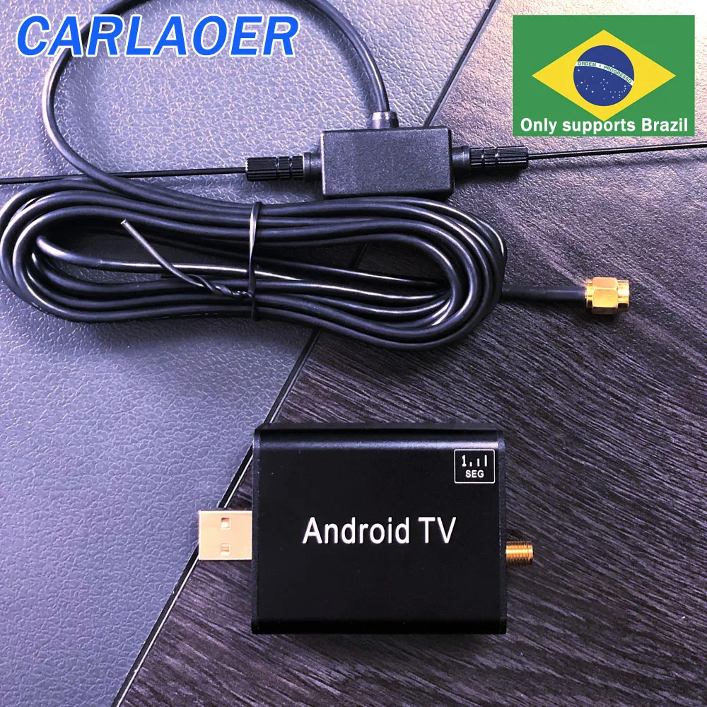 USB Car TV Tuner ISDB T For Car Android OS Multimedia Player For Brazil/South America Mobile Digital TV Tuner Receiver