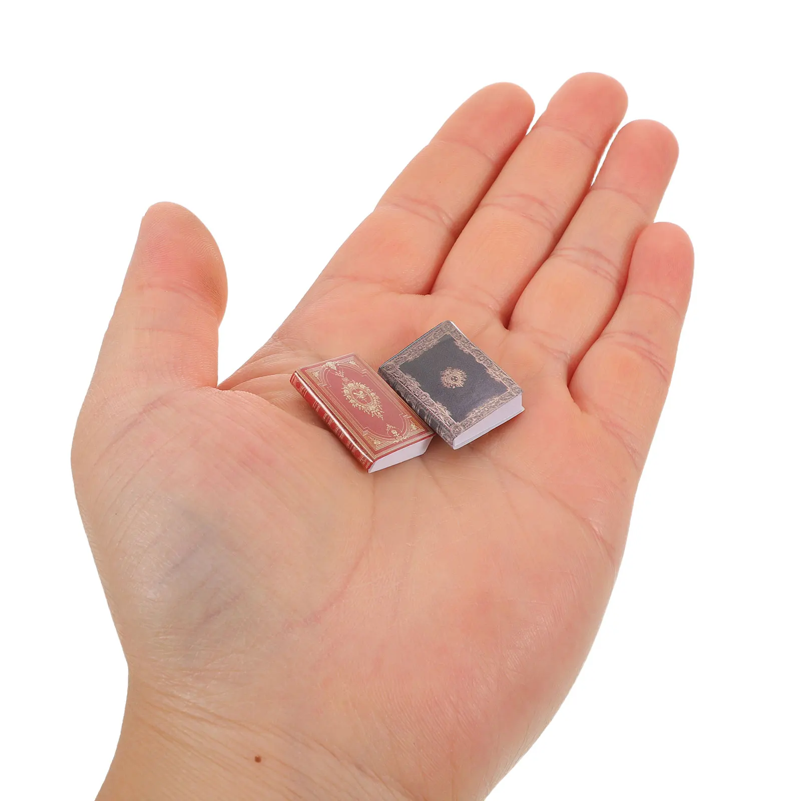 

27Pcs Miniatures Dollhouse Books 1:12 Scale Handmade Blank Mini Books for Dollhouse Library Study Room Decoration Collectors