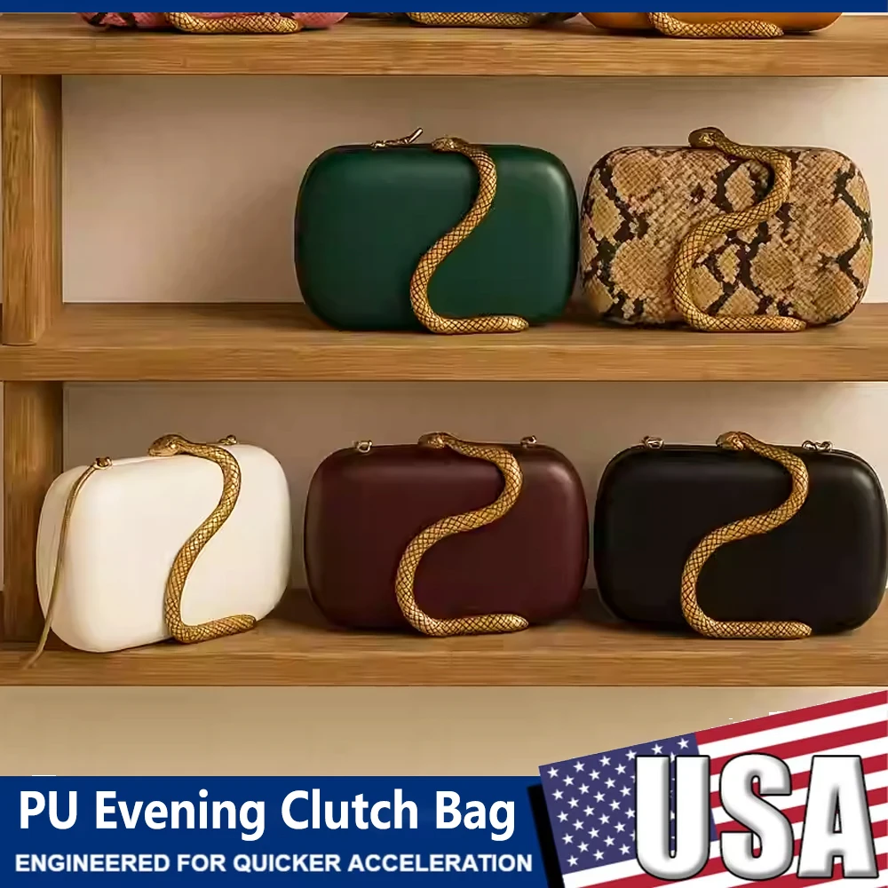 Bolsos de Noche de Lujo de Piel Sintética para Mujer 2026, Bolsos de Mano con Cadena para Hombro, Carteras para Fiesta de Boda