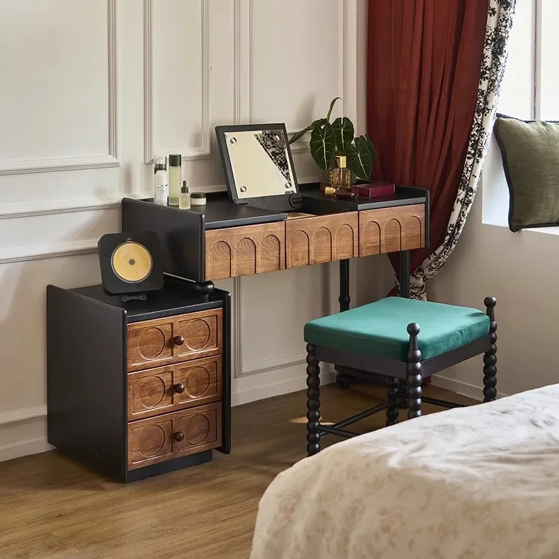 طاولة مكياج فاخرة فاخرة من تأثيث المنزل من Lin's، خزانة دلو مدمجة لغرفة النوم الرئيسية، حديثة وبسيطة