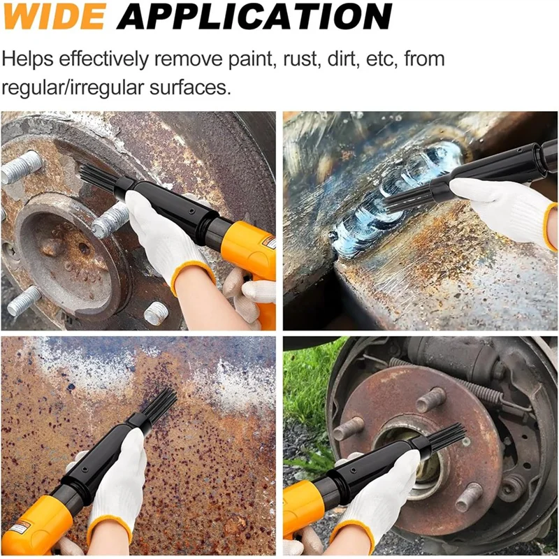 أداة إزالة مقياس AAAN-تحتاج إلى أداة هوائية، مرفق إبرة إزالة الصدأ الهوائي شديد التحمل، مطرقة هوائية