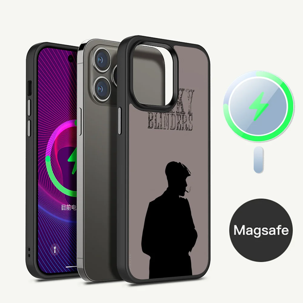 Peaky Blinders Thomas Shelby Phone Case Magnetic Case For iPhone 14 13 12 11 15 Pro Max Plus Mini For Magsafe Wireless Charge Co