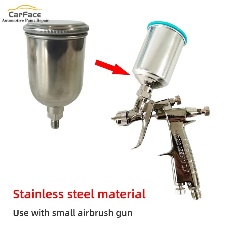 

Stainless Steel Cup On The Pot Spray Gun ANEST LPH 80 Spray Gun Can 125CC For Japan Iwata Small Pneumatic Spray Gun Accessories