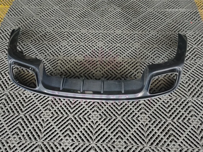 Kit de corps de becquet de diffuseur arrière en Fiber de carbone pour Porsche Panamera 2017 – 2022