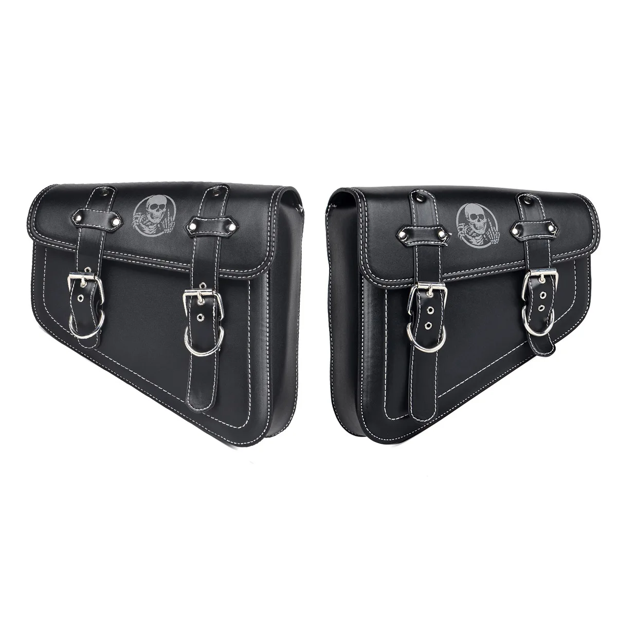 Vintage bag Universal Motorcycle Side Saddle Bags PU Leather For Sportster XL883 1200