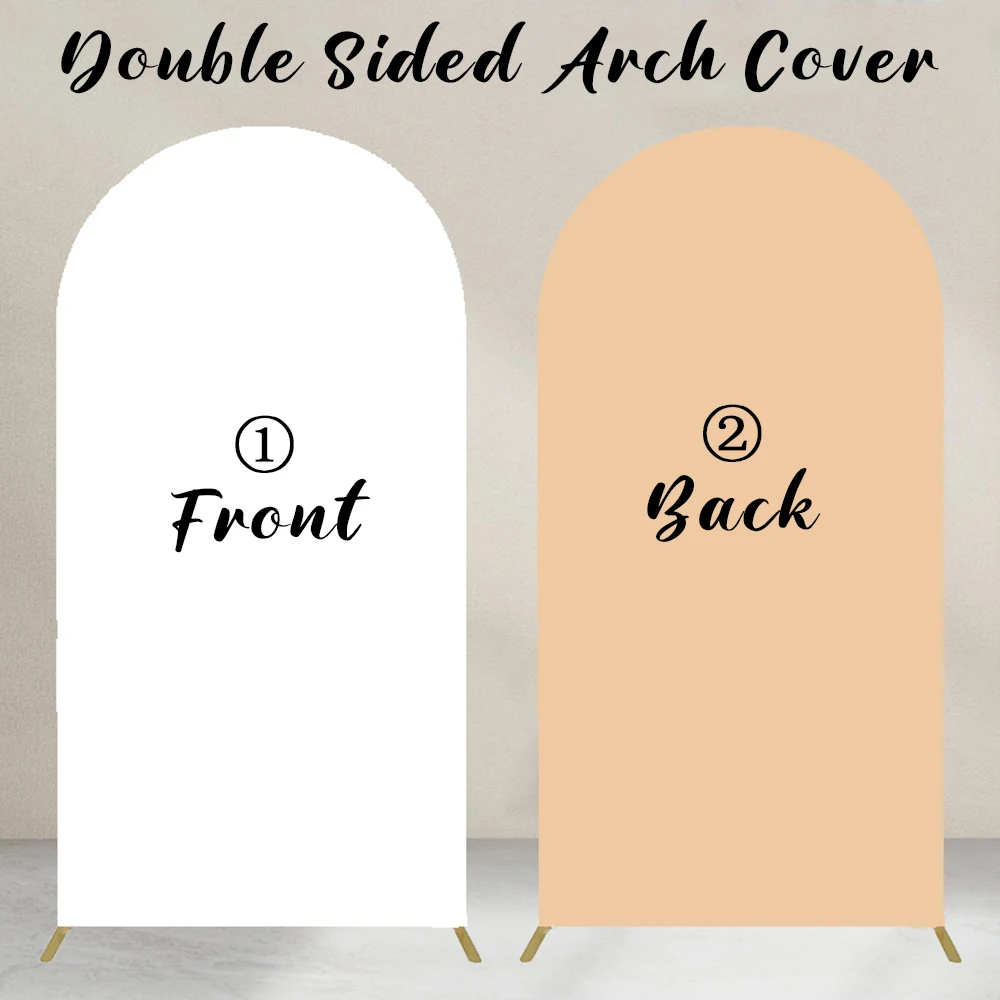 Double-Sided Elastic Fabric Cover for Arch Stand DIY Birthday Wedding Gender Reveal Party Decoration Basic Photo Shoots Backdrop