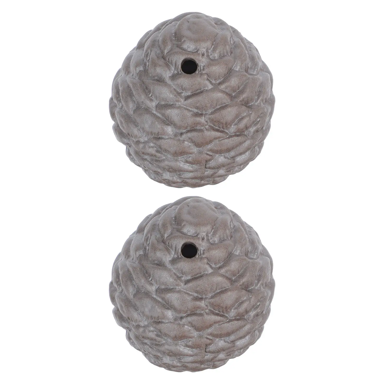 

4Pcs Mini Pine Cone Ceramic Crafts Elegant Adornment for Desk Shelf Decorative Interior Design Element Ceramic Pine Cone