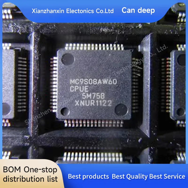 1PCS/LOT MC9S08AW60CPUE MC9S08AW60 QFP64 Automotive computer board controller chip IC in stock