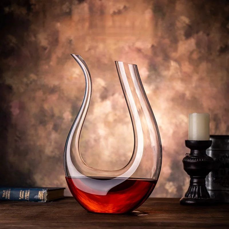 1500ML Big Decanter Handmade Crystal Red Wine Brandy Champagne Glasses Decanter Bottle Jug Pourer Aerator For Family Bar